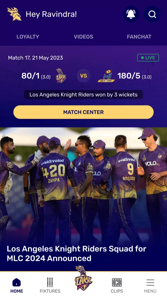 Tangkapan skrin Knight Club Official
