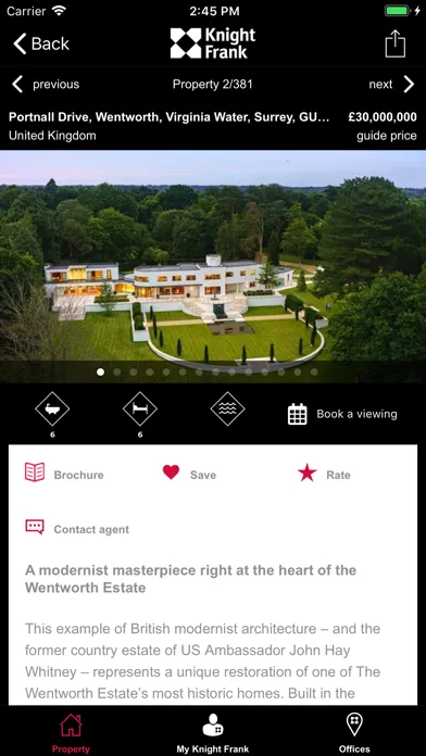 Screenshot di Knight Frank Property