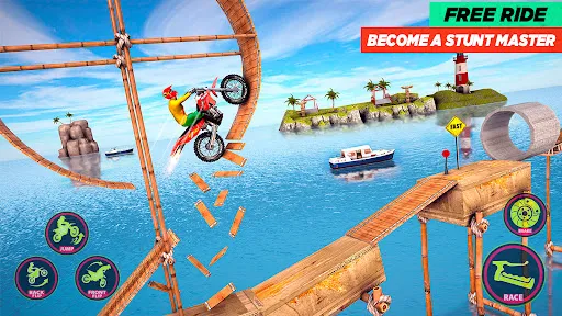 Tangkapan layar Bike Stunt Game: Tricks Master