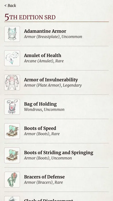 Magwa's Magic Item Compendium Screenshots