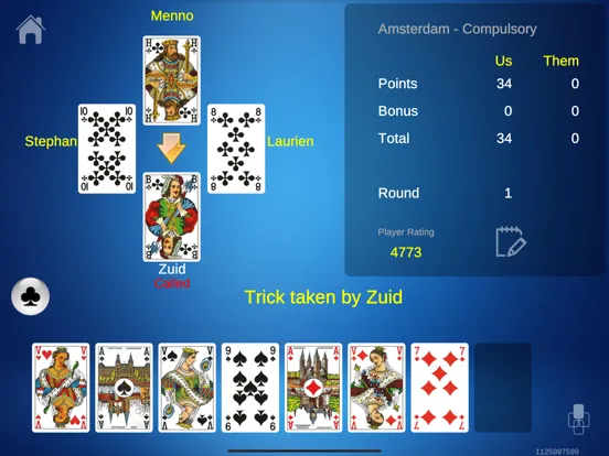 Screenshot di Klaverjas HD iPad 
