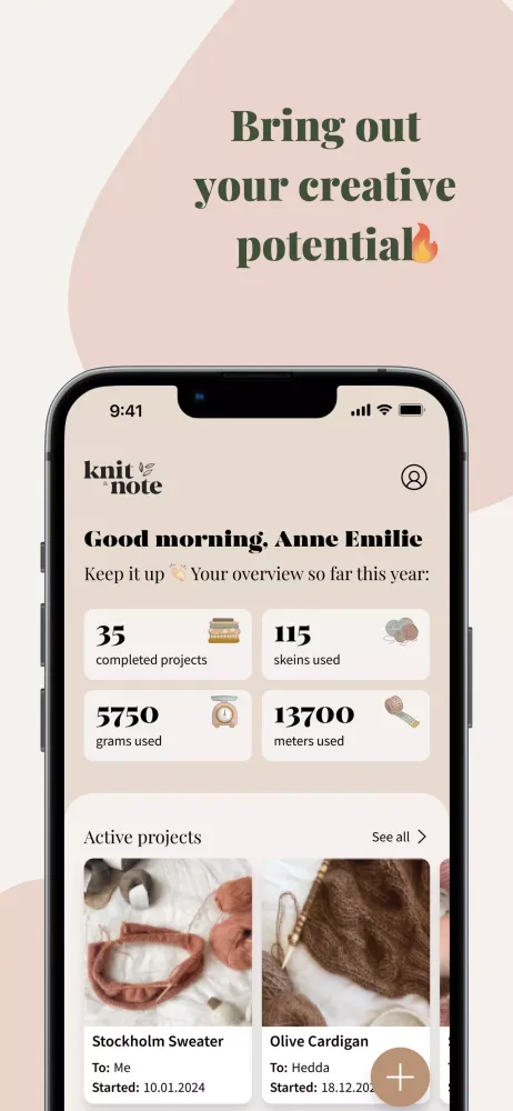 Knitandnote: Knitting app Screenshots