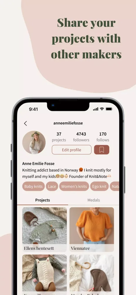 Knitandnote: Knitting app Screenshots