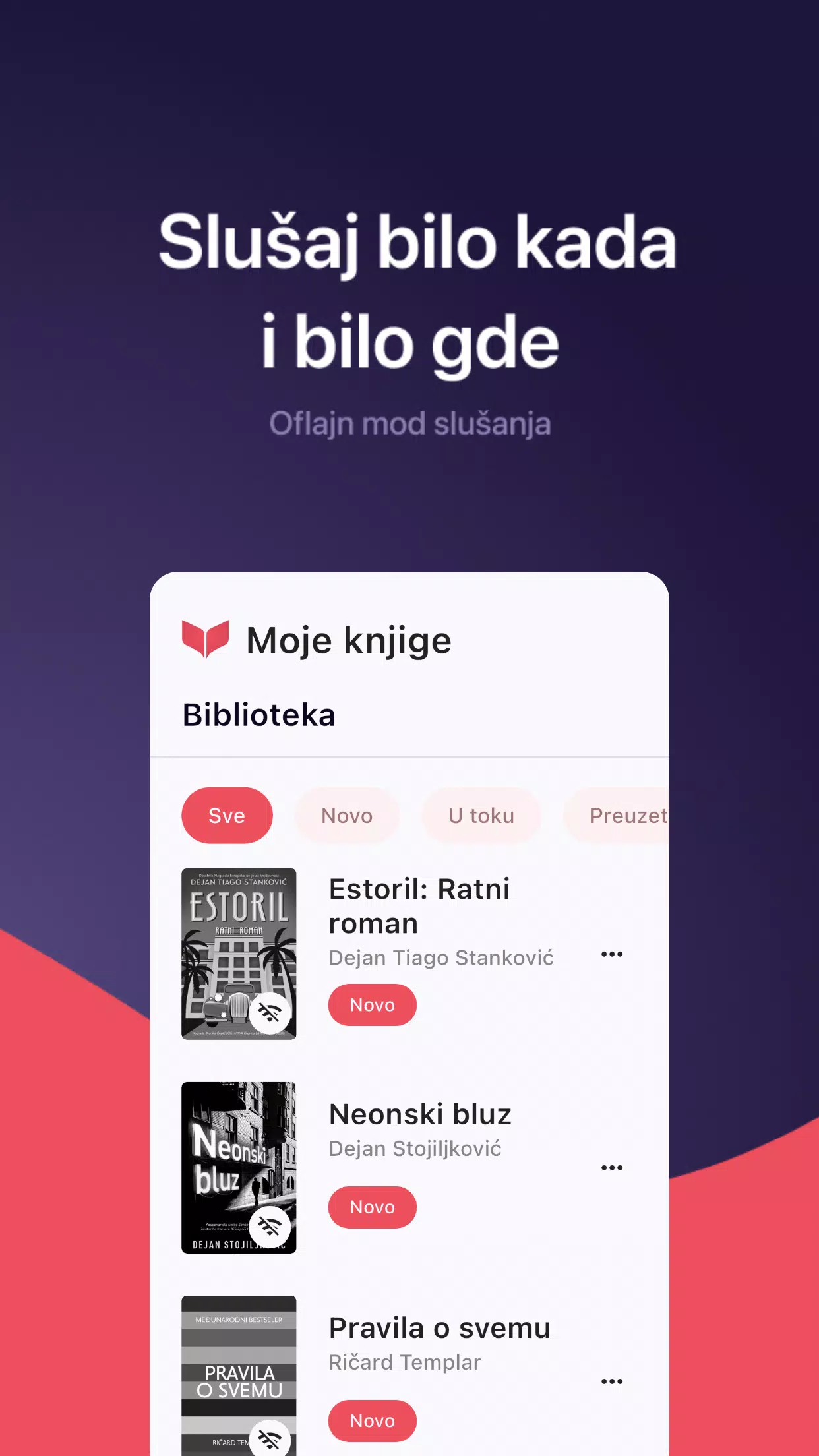 Knjigapriča - audio knjigezrzuty ekranu aplikacji2