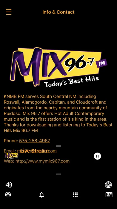 MIX 96.7 Screenshots