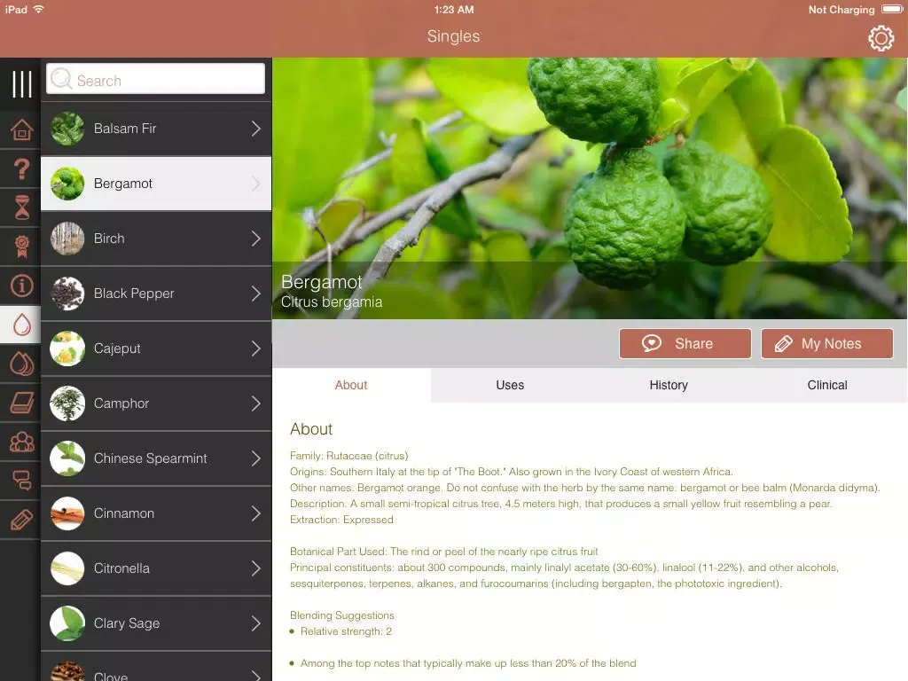 Integrated Essential Oils iPad  स्क्रीनशॉट