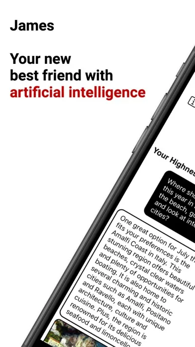 JAMES: AI Chat GBT & AI Image Screenshots