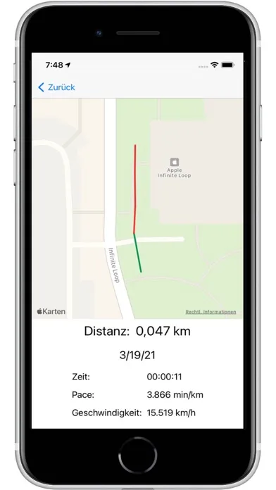 Tangkapan layar FitBat - Run