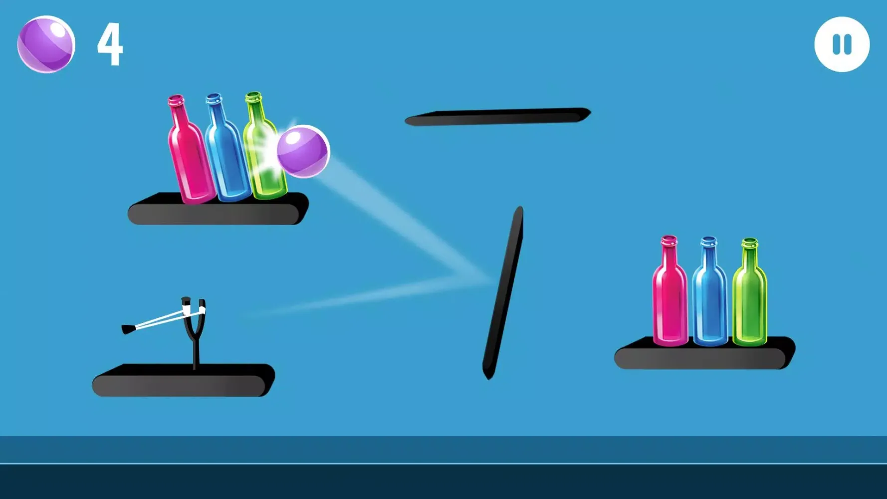 Tangkapan layar Knock Down Bottles