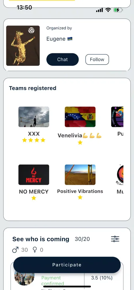 Captures d'écran de Volley World