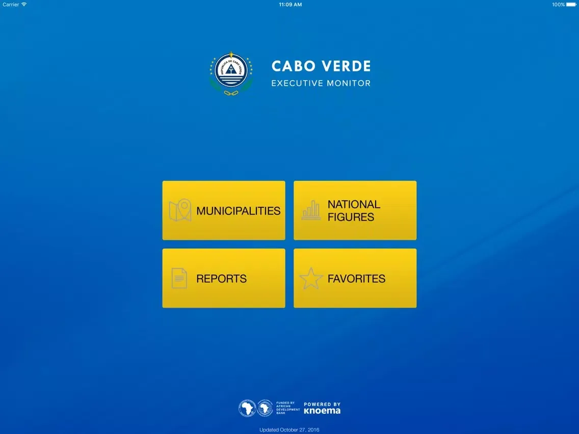 Cabo Verde Executive Monitor iPad  Screenshots