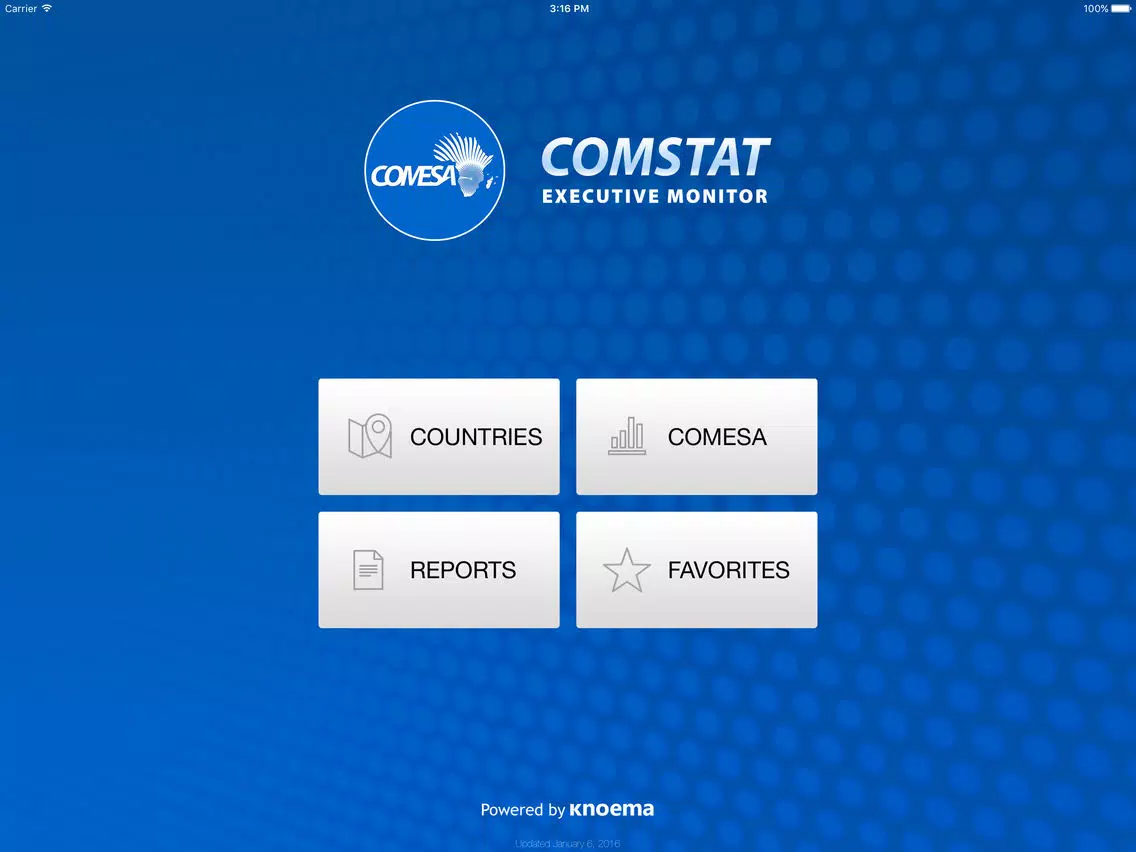 Zrzuty ekranu COMESA Executive Monitor iPad 