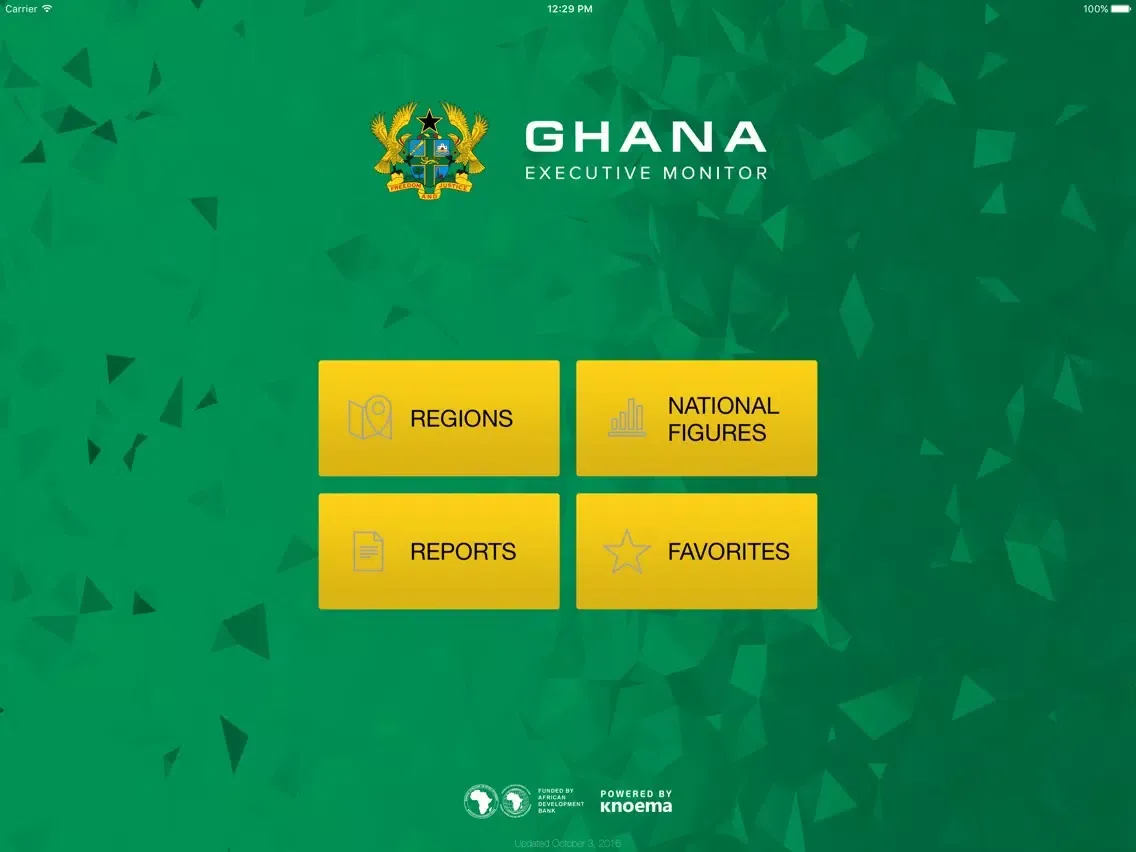 Zrzuty ekranu Ghana Executive Monitor iPad 