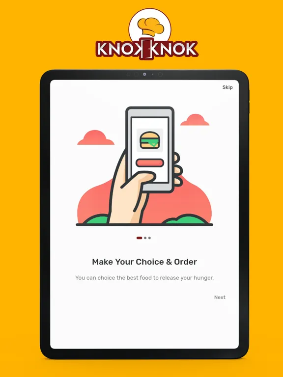 KNOK KNOK - Food Delivery iPad 应用截图