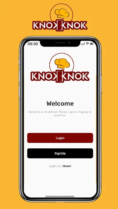 KNOK KNOK - Food Delivery应用截图