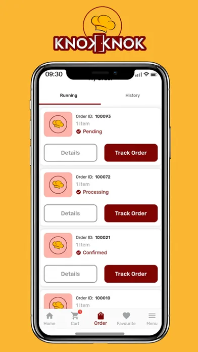 KNOK KNOK - Food Delivery应用截图