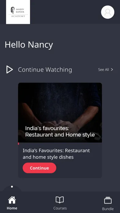 Zrzuty ekranu Sanjeev Kapoor Academy
