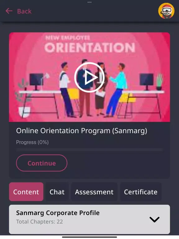 Ảnh chụp màn hình của IESD Programs iPad 