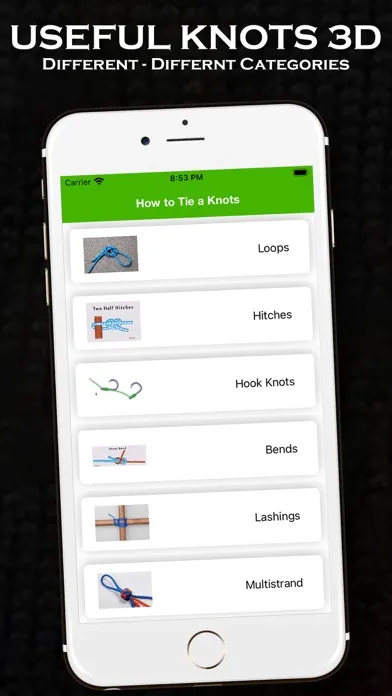 Capturas de tela do Useful Knots - Tie knots