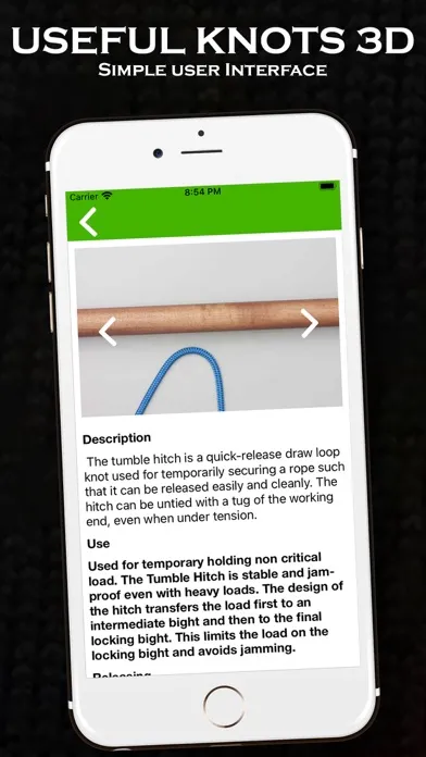 Capturas de tela do Useful Knots - Tie knots