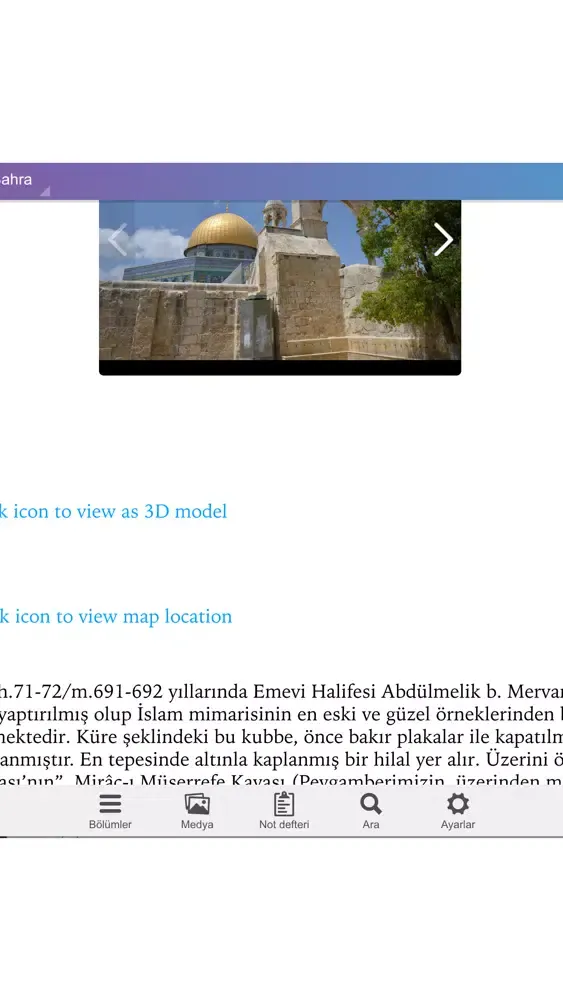Ảnh chụp màn hình của Aqsa Tour Turkish