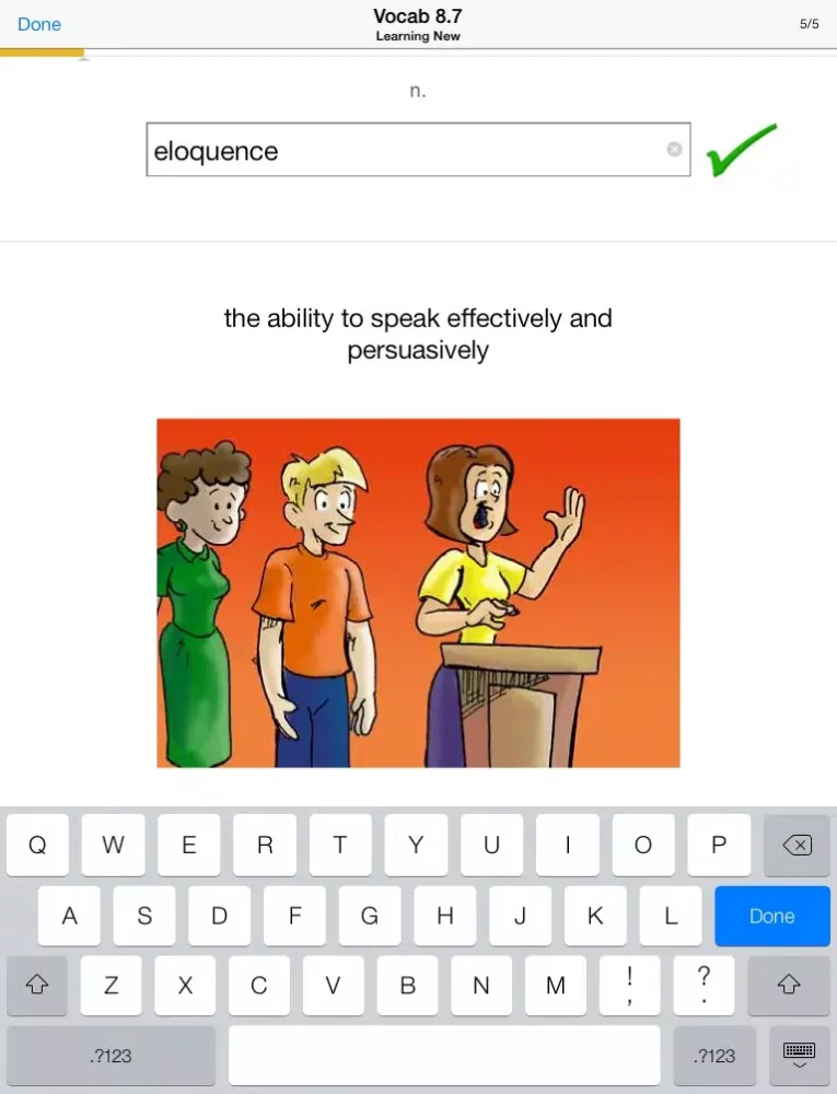 Knowji Vocab 8 Audio Visual Vocabulary Flashcards with Spaced Repetition iPad  スクリーンショット