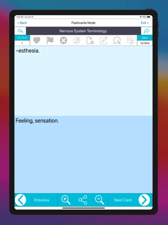 Medical Terminology by Branch iPad  Ekran Görüntüleri