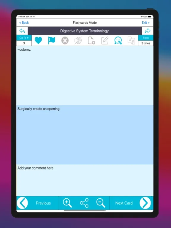 Medical Terminology by Branch iPad  Ekran Görüntüleri