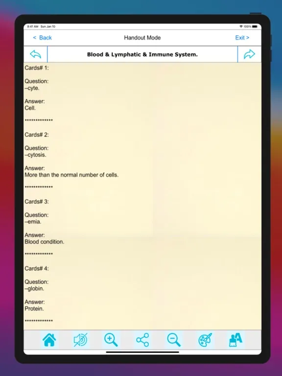 Medical Terminology by Branch iPad  Ekran Görüntüleri