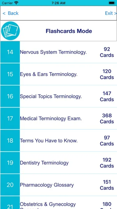 Medical Terminology by Branch Ekran Görüntüleri
