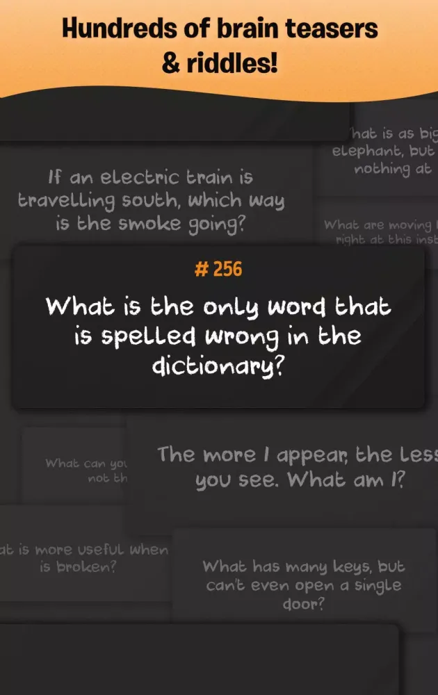 Riddles Test - 500 Brain Games स्क्रीनशॉट
