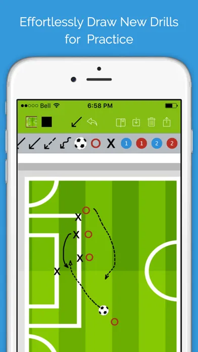 Скриншоты Soccer Blueprint Lite - Clipboard Drawing Tool for Coaches