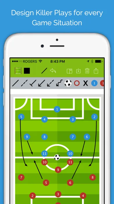 Скриншоты Soccer Blueprint Lite - Clipboard Drawing Tool for Coaches