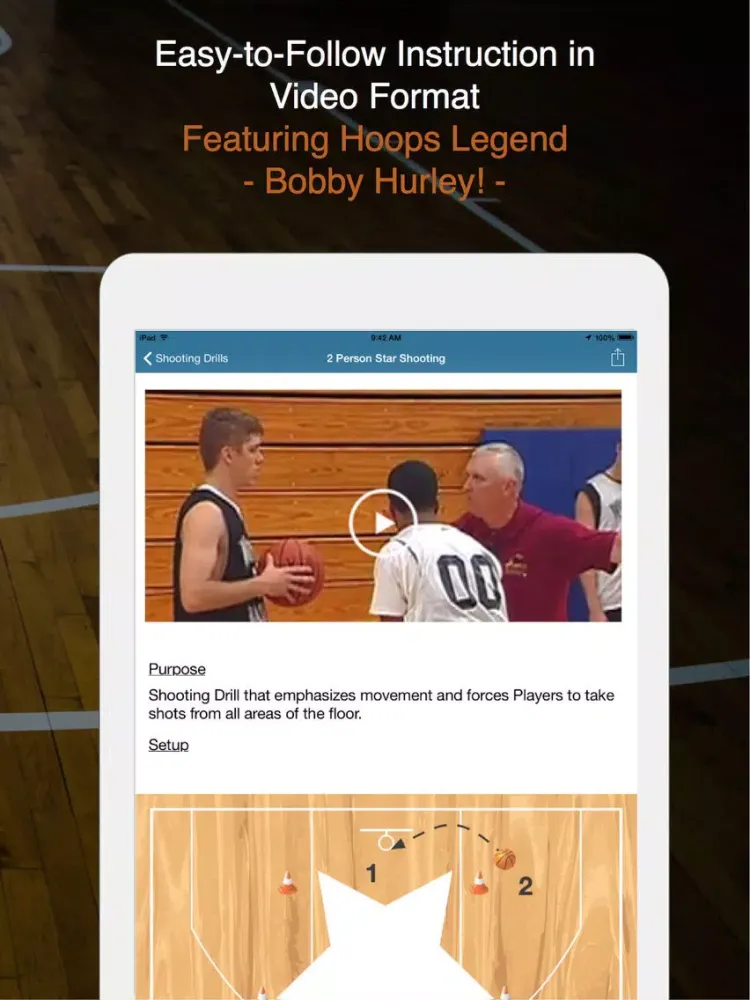 ภาพหน้าจอของ Basketball Shooting Drills iPad 