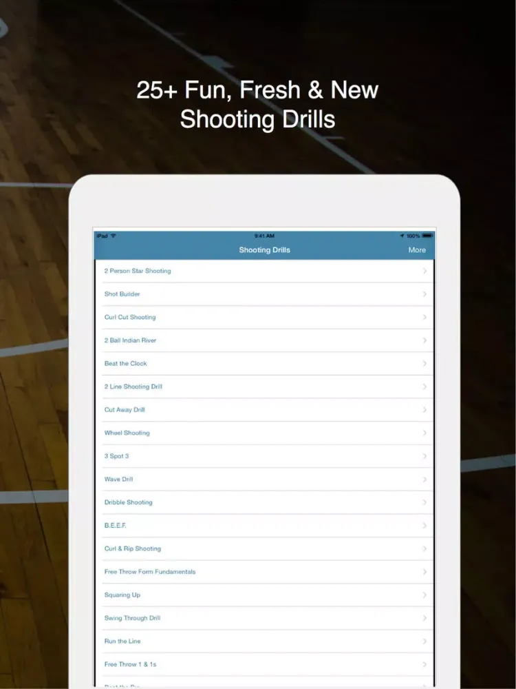 ภาพหน้าจอของ Basketball Shooting Drills iPad 