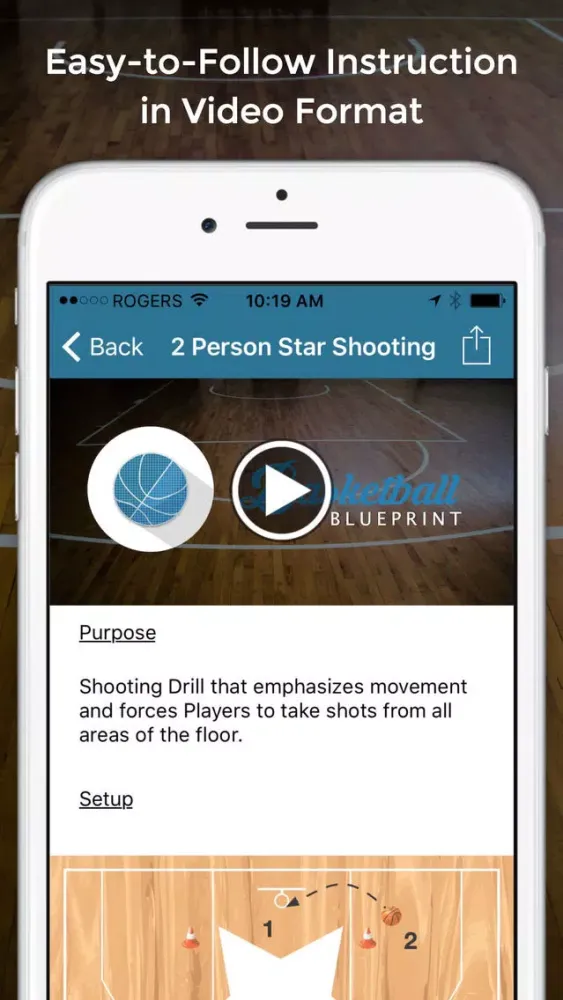 ภาพหน้าจอของ Basketball Shooting Drills