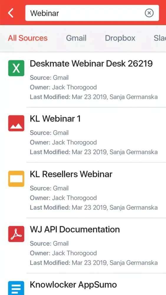 Saasuma: Cloud Search Tool Screenshots