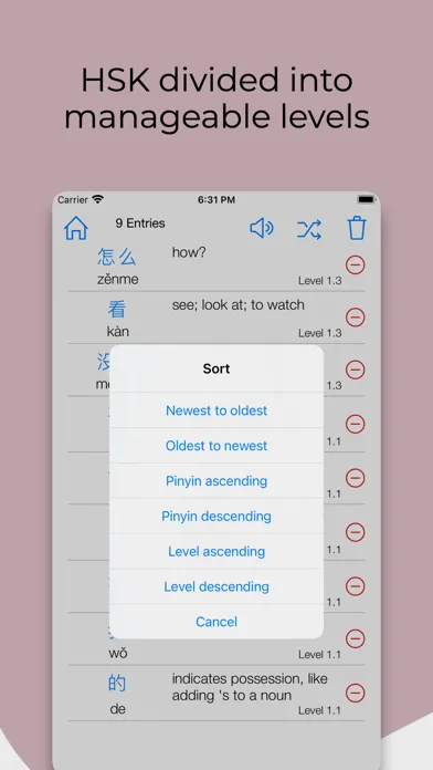Master Chinese: Words 스크린샷