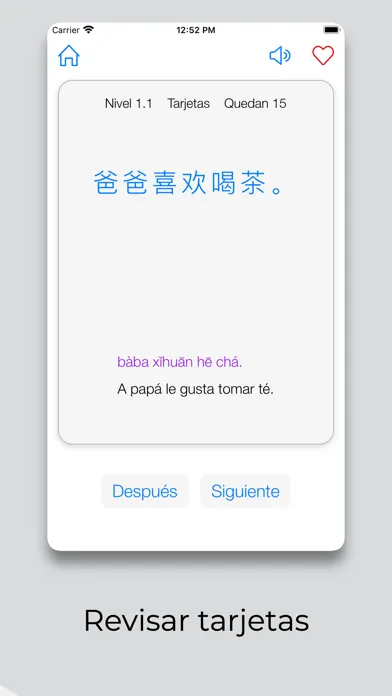 Screenshot di Aprender Chino: Frases