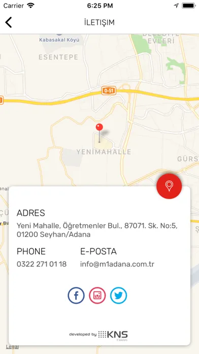 Ảnh chụp màn hình của M1 Adana AVM