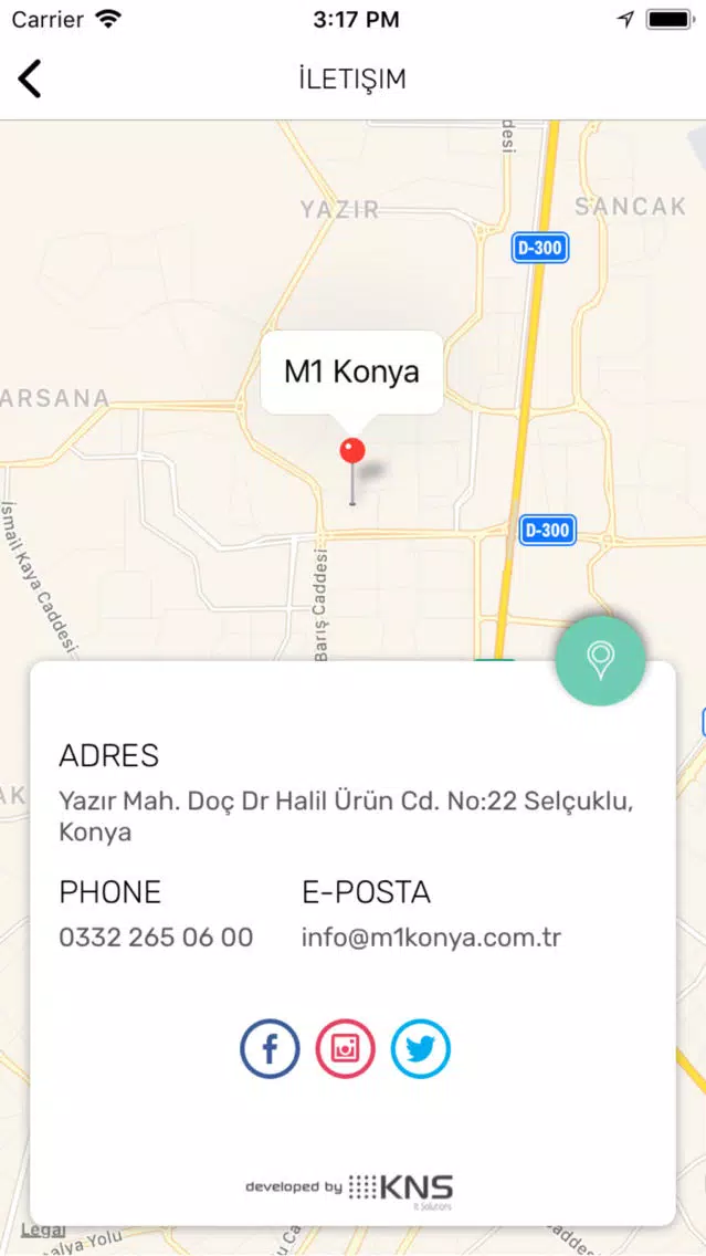 Tangkapan layar M1 Konya AVM