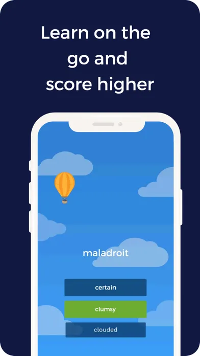 Tangkapan skrin GRE Verbal Prep Master