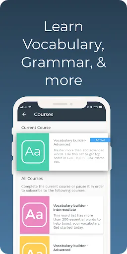 Improve English-Vocab, Grammar Screenshots