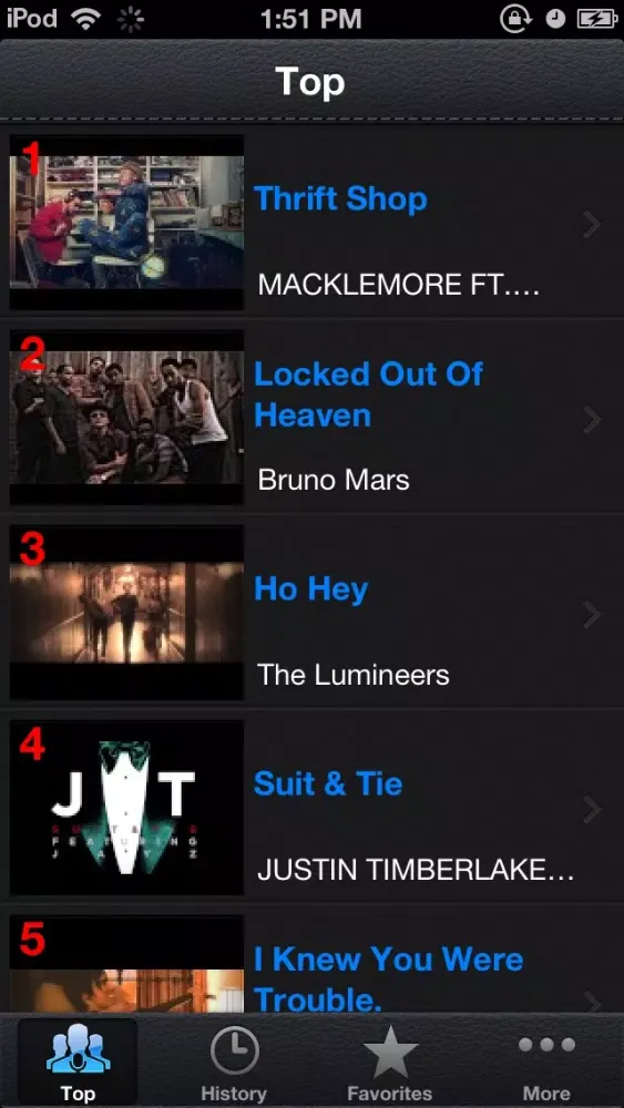 TopMVs - watch music videos and lyrics free應用截圖
