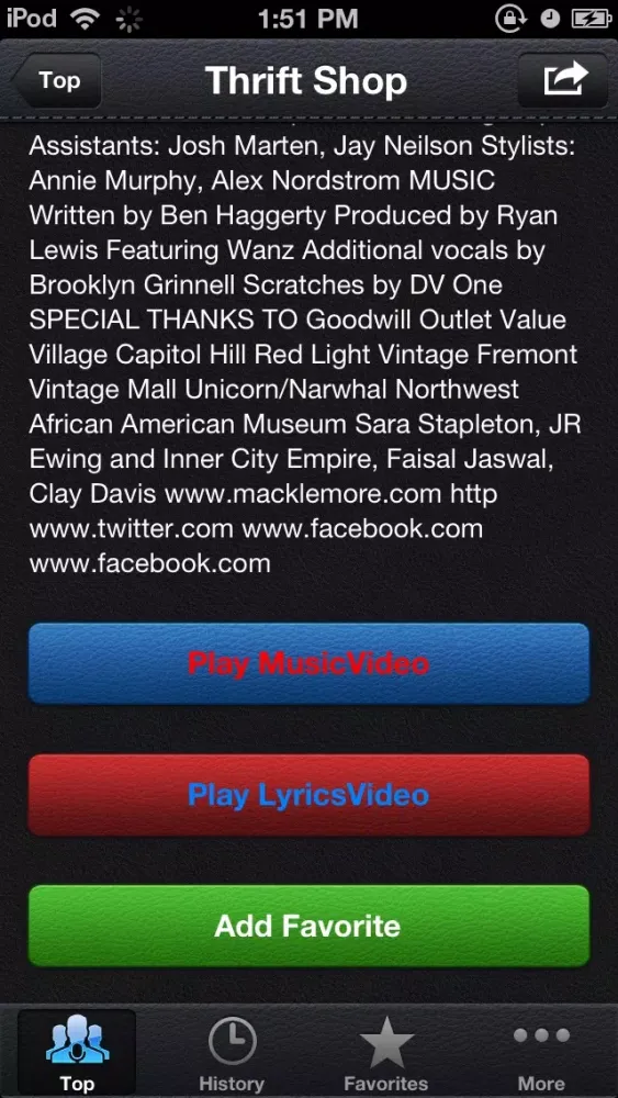 TopMVs - watch music videos and lyrics free應用截圖