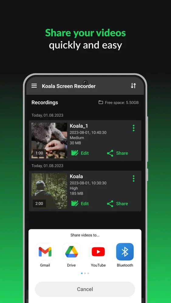 Screen Recorder Koala应用截图