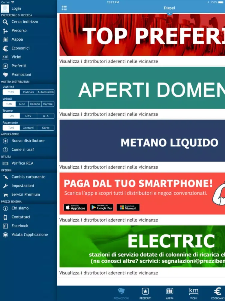 Prezzi Benzina - GPL e Metano iPad  스크린샷