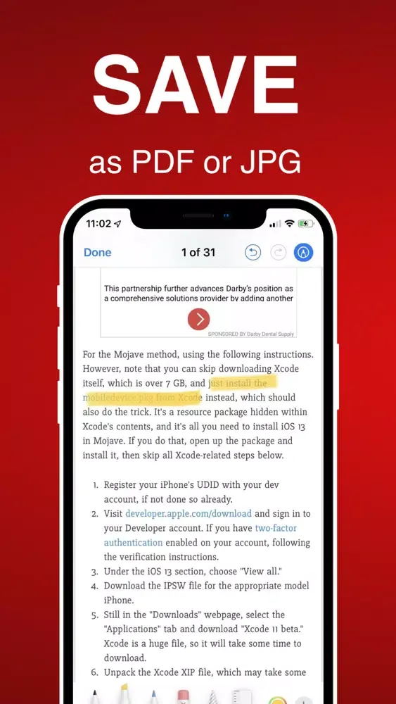 ภาพหน้าจอของ Scanner PDF: Scan Docs, Notes