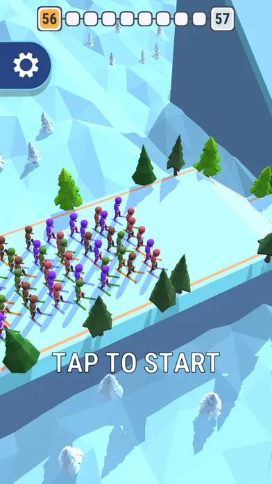 Ảnh chụp màn hình của Ski Crash 3D