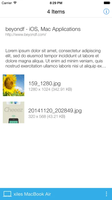 AirBridge - Transfer image/photo, text or URL应用截图